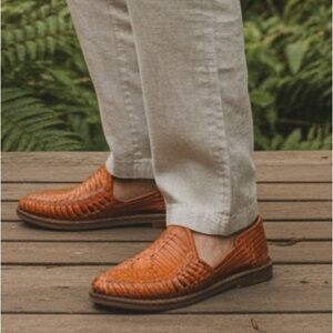 Huarache Cross-woven Leather Mexican Sandals - 30 (US 12)